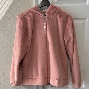 Bebe Soft Pink Plush Jacket